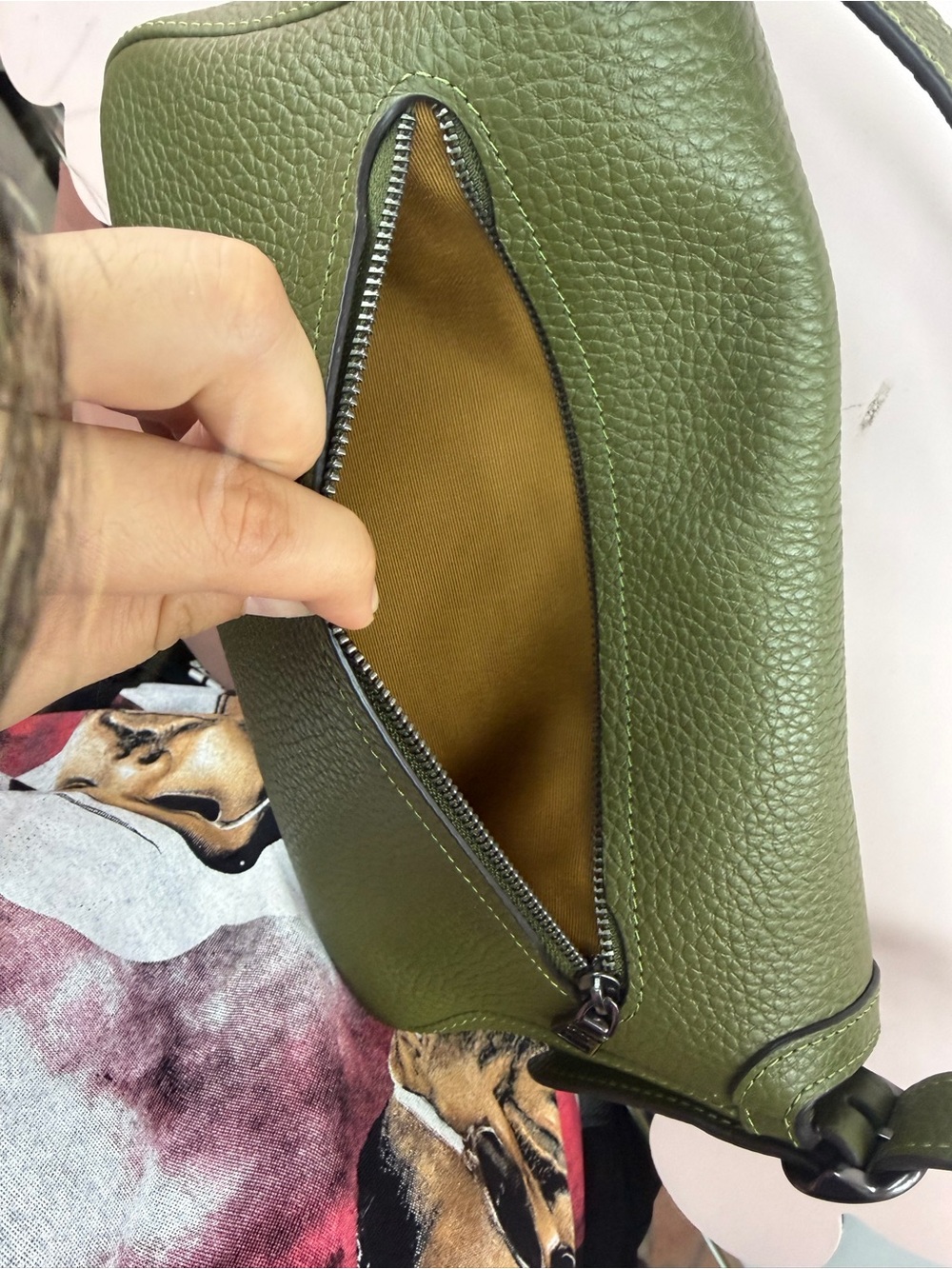 Coach Olive Etta Small Flap Leather Shoulder Bag - Picture 6 of 10